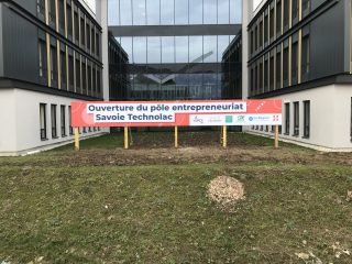 Centre Entreprenarial Savoie Technolac  banderole évènementielle